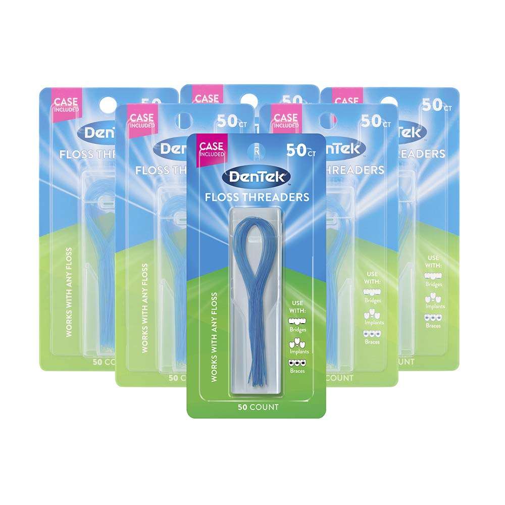 best dental floss reviews - pack of 6 dentek floss threaders