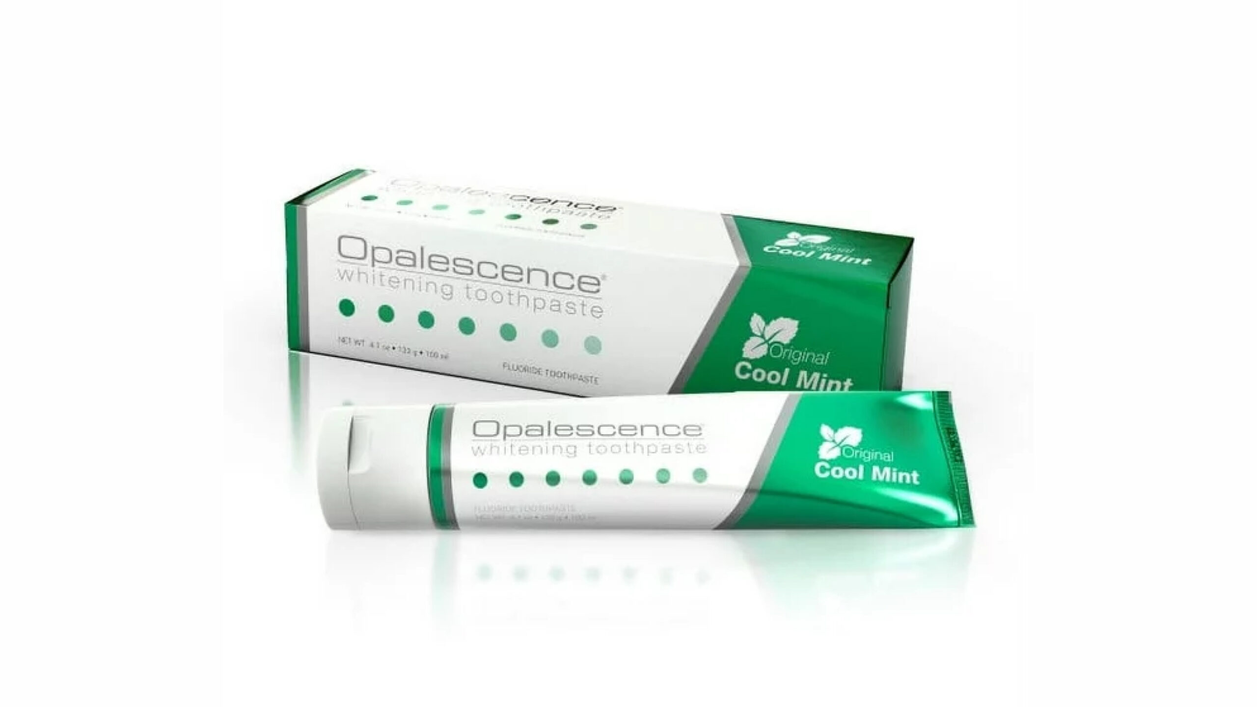 a packet of opalescence whitening toothpaste original formula - oral care, mint flavor, gluten free