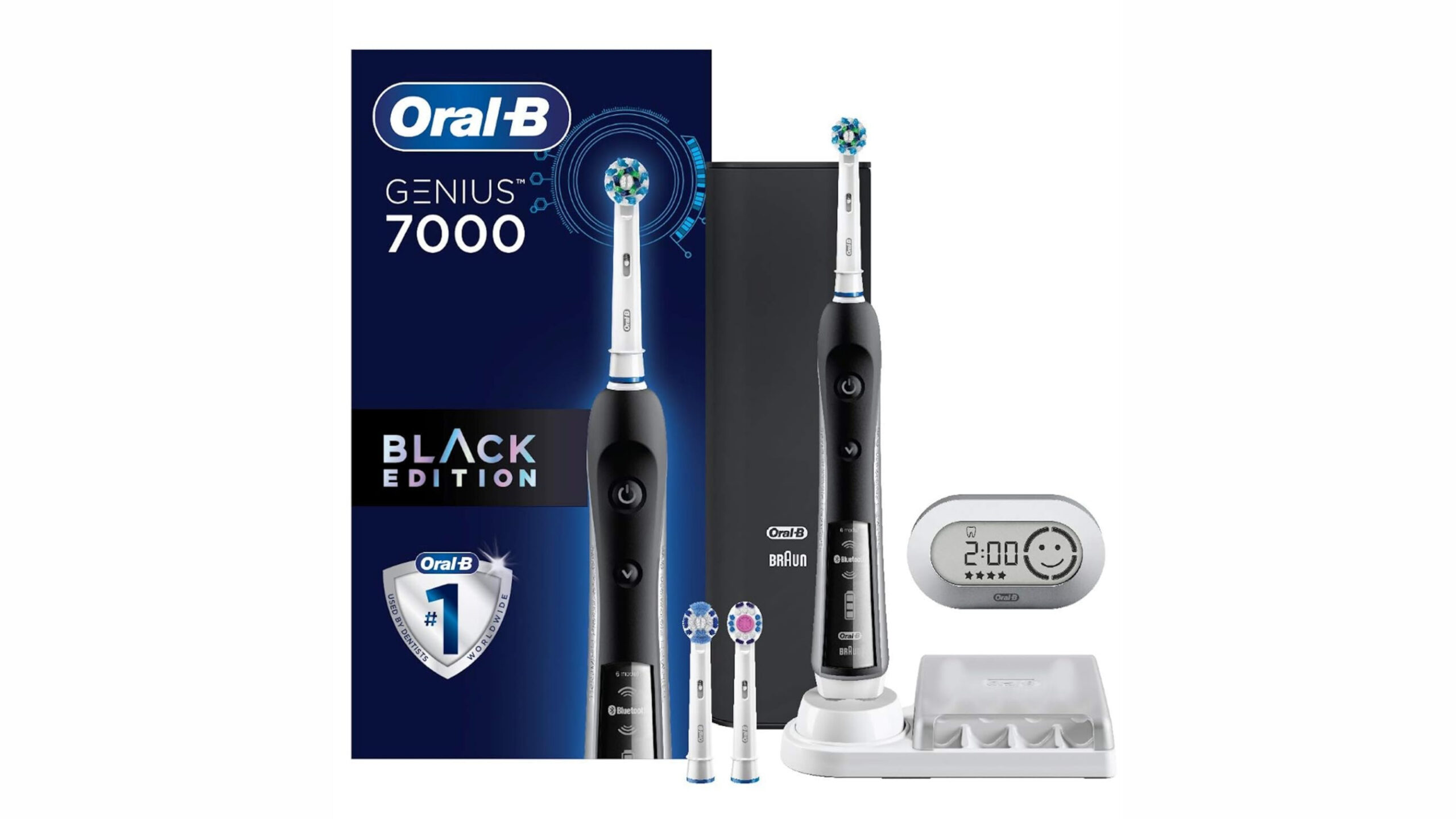 packaging of oral b genius 7000 electric toothbrush